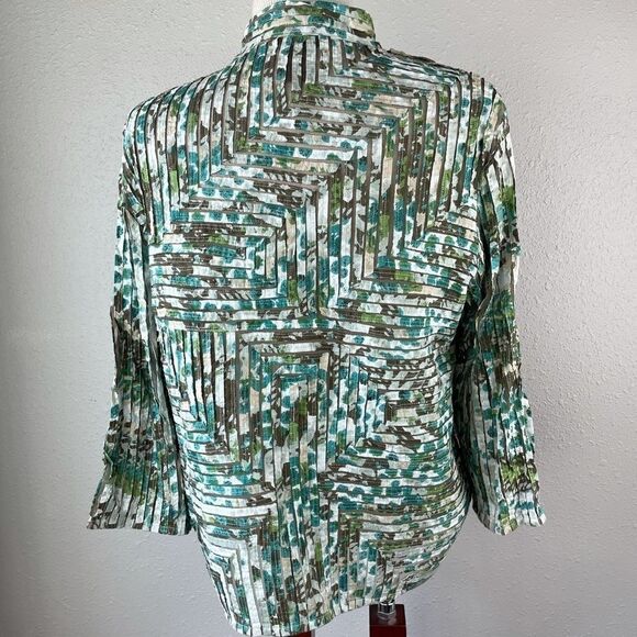 Multiples Full Zip Jacket Top Size M EUC - Picture 7 of 9